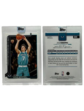 2025-26 Topps #204  Kon Knueppel Charlotte Hornets Rookie Card (RC)